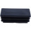 Plastic Rectangle Blanking End Tube Caps Inserts 25x50mm 90pcs Black 3