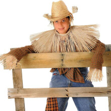2X Scarecrow Kit FåGelskrämma Kostymtillbehör Dekoration Halsarm Och Ankelband för Festtillbehör Halloween-Dekoration