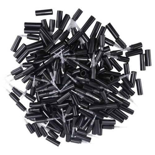 400Pcs / Lot 2Ml Black Plastic Perfume Spray Bottle Sample Spray Sprayer Atomizer Perfume Bottle 2