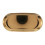 2X Metal Storage Tray Gold Oval Dotted Fruit Plate Small Items Jewelry Display Tray Mirror 2