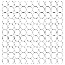 100Pcs 25Mm Loose Leaf Binder Rings Key Rings Book Rings Binder Rings for Scrapbook/Album/