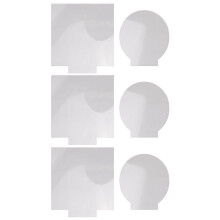 2mm Acrylic Sheet Clear Cast for Plexiglass with Double Sided Protective for LED Light Base Signs DIY Display 6 Pcs