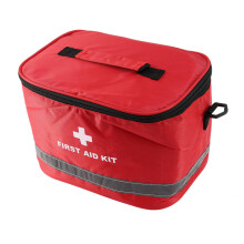 2X First Aid Kit Sports Camping Bag Home Emergency Survival Package Red Nylon Striking Symbol Crossbody Bag