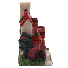 2X Cute Resin House Miniature House Fairy Garden Landscape Home Garden Decoration Resin Crafts 4 Styles Random