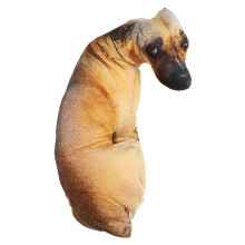 2X 3D Cute Bend Dog Printed Throw Pillow Lifelike Animal Funny Dog Cosplay Children Favorite Toy Cushion for Home