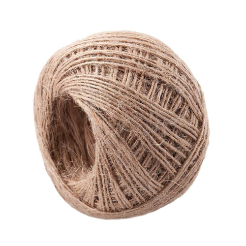 3X 100 Meter - Natural Textured Hessian Jute Twine String 1mm 1