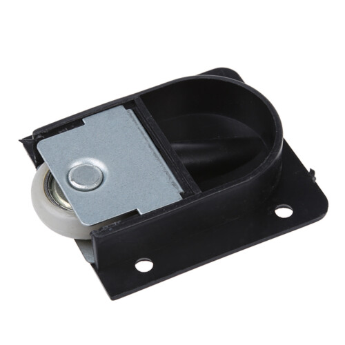 2X Plastica 25 mm Dia Armadio Roller Door Nero 2