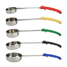 Cuchara de Salsa para Untar para Pizza con Manejar Largo de Goma Cuchara para Untar para Pizza Anti-Caliente Cuchara para Sopa Medidora Herramientas