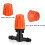 150 Pcs Three-Way Atomizing Nozzle, Adjustable Mist Nozzles, Drip Irrigation Emitters, Greenhouse Watering System 6