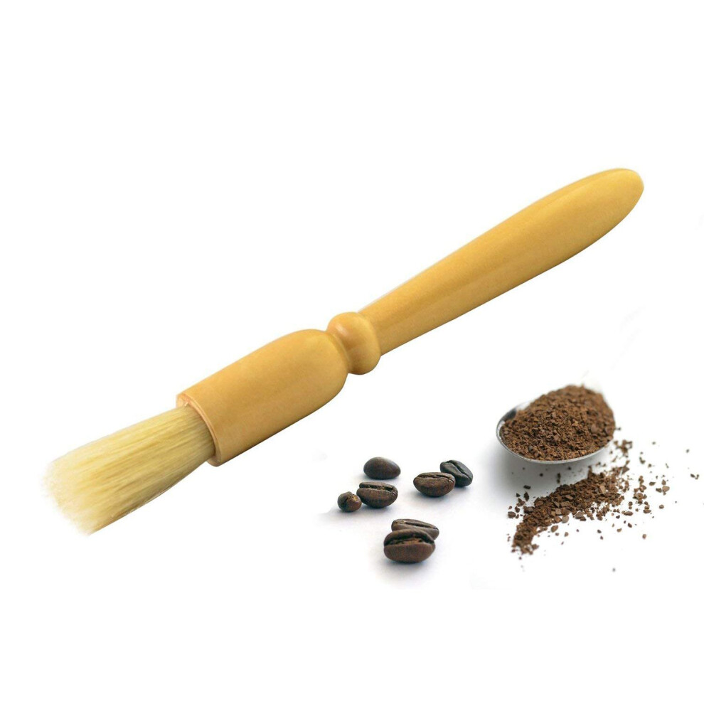 Espresso Supply Coffee Grinder Brush Natural Bristles Wooden Handle Espresso Brush Accessories Cleaning Brush For Bean Grain Barista Tool 6033932648624