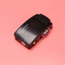 4X Adaptador AV Una VGA Convertidor RCA VGA PC RCA Compuesto S-Video Entrada AV Una PC VGA Salida LCD Convertidor Caja de Interruptores