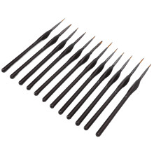 Detail Paint Brushes Set 5 Sizes Nylon Wool High Absorption, Easy Cleaning