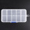 2X 10 Compartment Plastic Storage Box Transparent for Pearl Pin Jewelry Tools Small Accessories 5