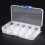 2X 10 Compartment Plastic Storage Box Transparent for Pearl Pin Jewelry Tools Small Accessories 7