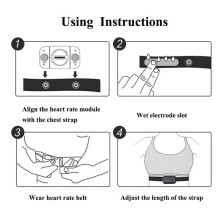 10X for Magene Heart Rate Chest Belt Adjustable Elastic Strap for Polar Wahoo Sports Monitor Heart Rate Rate Belt