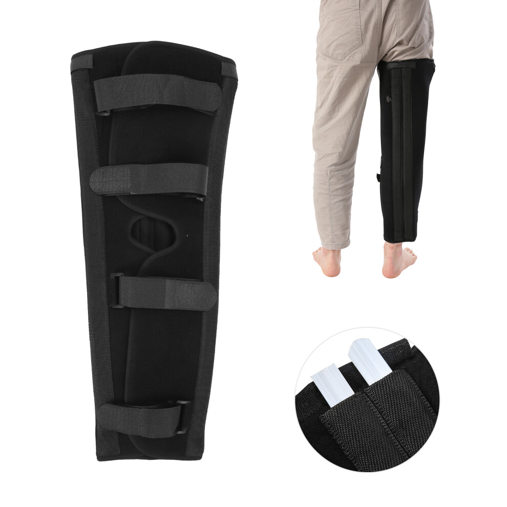 Lightweight Adjustable Steel Plate Knee Immobilizer Brace for Injuries