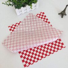 200 PCS checkered deli candy basket liner Food Wrap Papers, Fat Repellent, Sandwich Burger Packing, Red and White