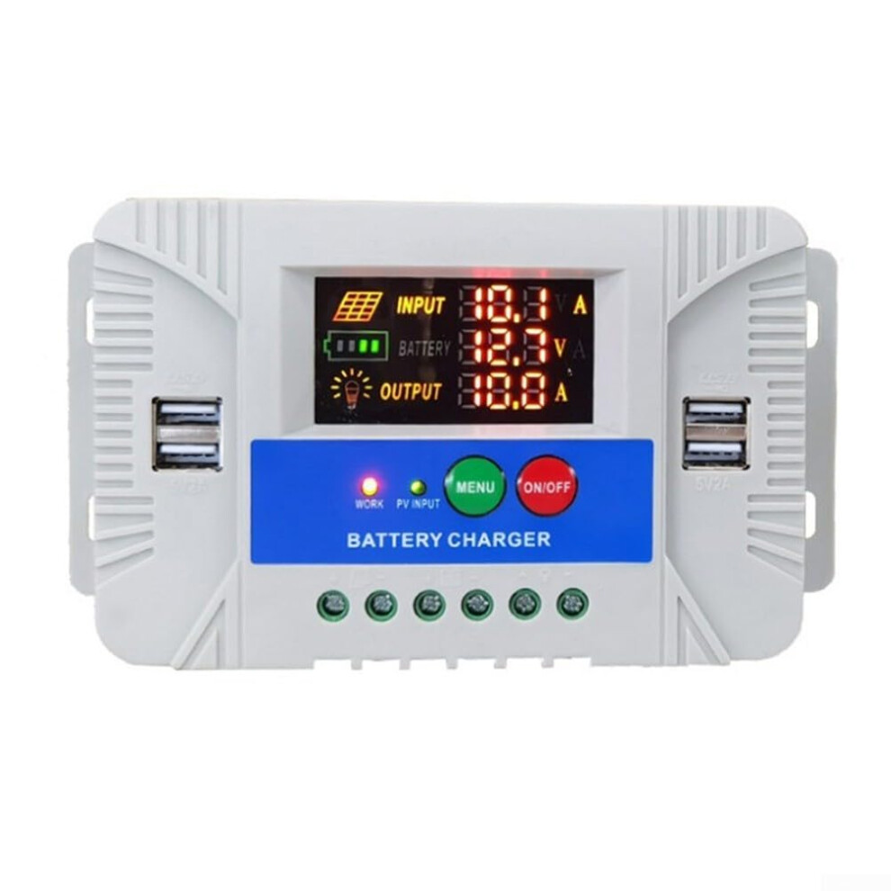 20A Mppt Solar Charge Controller 12V 24V Lcd Display Smart 3Stage Charging For Lithium And Lead Acid 9455672109093