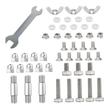 Patio Heater Replacement Parts Kit, Durable Metal Bolts and Wrench, Universal Outdoor Heater