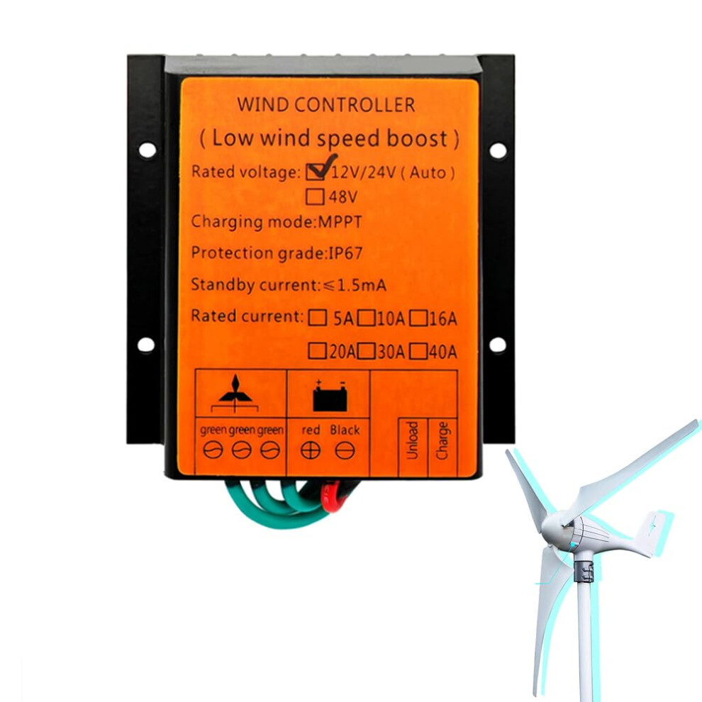 Mppt Wind Turbine Charge Controller 12V 24V 48V 1000W3000w With Ip67 Weatherproof Protection 9455672109437