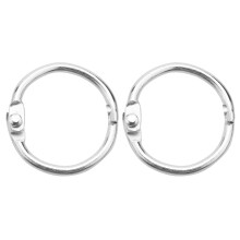 100Pcs 25Mm Loose Leaf Binder Rings Key Rings Book Rings Binder Rings for Scrapbook/Album/