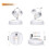 Wireless Spot Lights Battery Operated Accent Lights Indoor Dimmable LED Spotlight Anywhere Rotatable Wall Light(4 Pack) 6