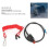 2X Interruptor de Corte Externo, para   Tether Interruptor de Parada de Emergencia Interruptor de Seguridad Atadura Cordón Protect 4