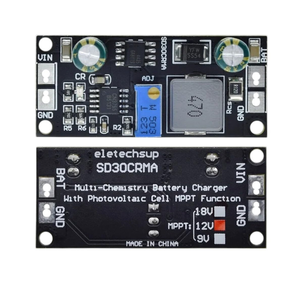 Mppt Solar Charger 1A Lithium Battery Charging Module For 9V 12V 18V Panels Diy Kit 9455672109352