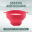 Silicone Microwave Popcorn Bowl Foldable Popcorn Maker Bucket Bowl with Lid Folding Popcorn Kitchen Baking Tool Red 6
