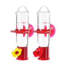 Leakproof Hummingbird Feeder with Suction Cups, Window Mounted, Easy Fill, Multiple Feeding Ports