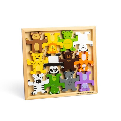 Apilador de madera Bigjigs Wild 2