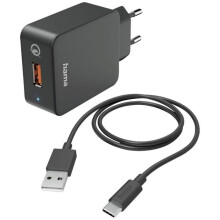 Hama Chargeur USB 19.5 W 1x USB-C noir intérieure