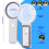 30X40X Foldable Handheld Magnifying Lenses 18LED Illuminated Lighted Magnifier for Seniors Reading,Close Work,Coins 10