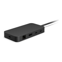 Microsoft 100W USB-C power supply (up to 65W passthrough) USB-A 2 x USB-C HDMI 2.1 Gigabit LAN