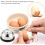 Stainless Steel Egg Piercer for Boiled Eggs with OneClick Precise Shell Piercing Tool 4