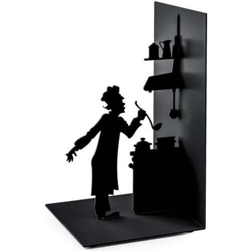 Il fermalibri Chef in metallo. Ideale per i libri di cucina.