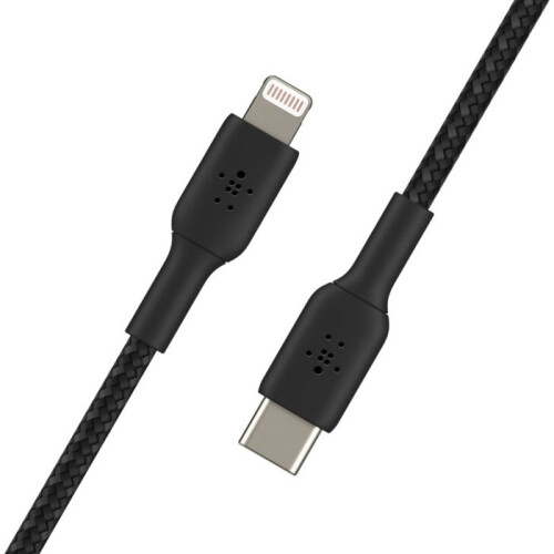 Belkin Cabo BELKIN Lightning para USB-C Trançado 1M Preto