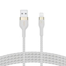 Cabo Lightning para USB-A 2 m - Belkin - Flex Branco