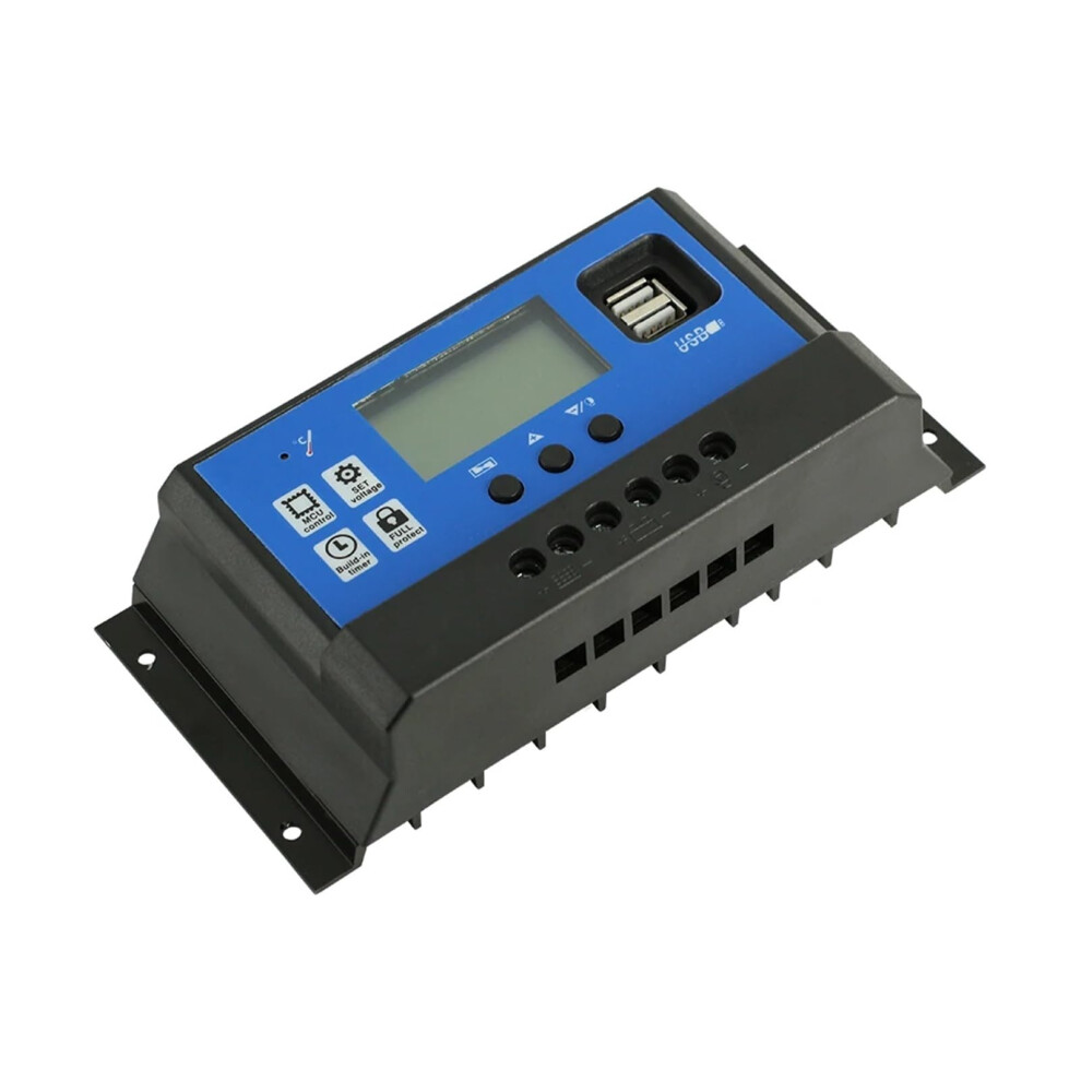 60A 12V 24V Solar Charge Controller Lcd Display Dual Usb Pwm For Rv Boat Offgrid Systems 9455672110594