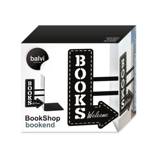 Balvi - fermalibri in metallo Bookshop. 1