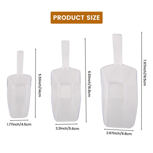 Ensemble 3 Cuilleres Ecope Palette Plastique une Doser 2