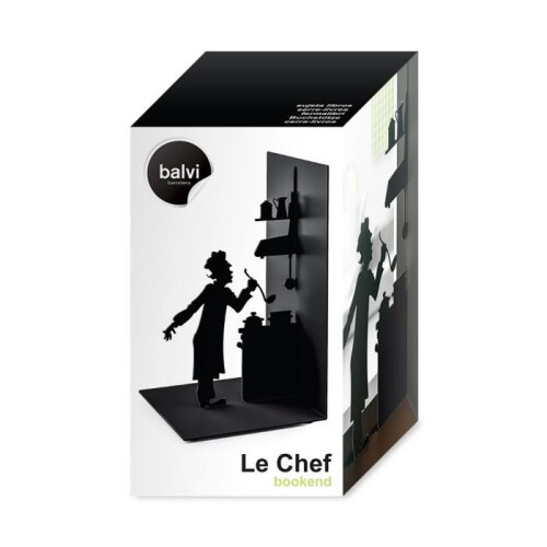 Il fermalibri Chef in metallo. Ideale per i libri di cucina. 1