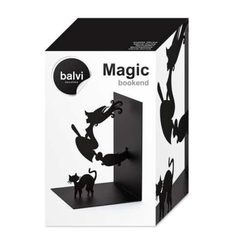 Porta-libri Magic Colore nero a forma di strega Metallo 17 cm 1