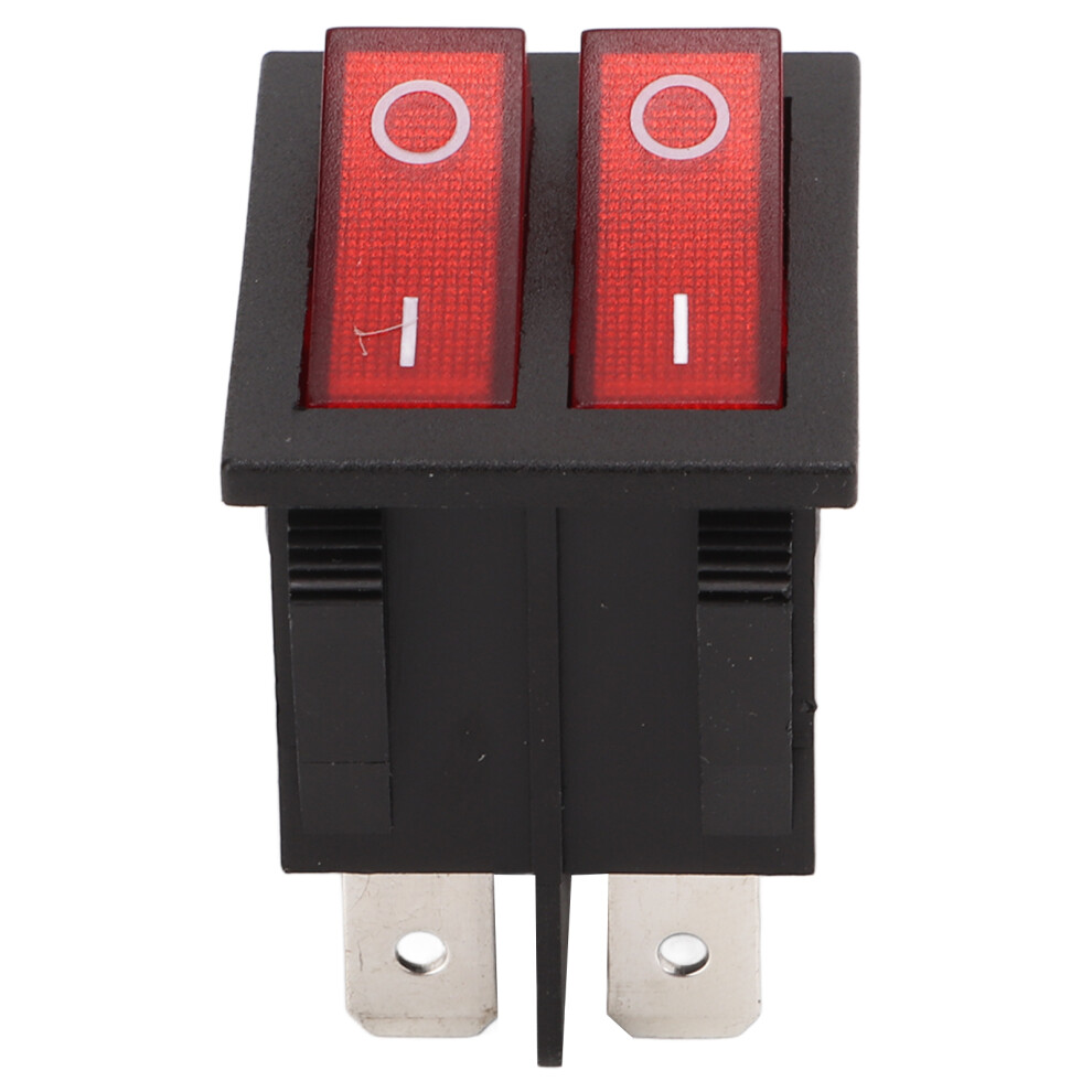 16A 125/250Vac Double Control Rocker Switch Panel Red Led For Vehicles & Home 4991376024843