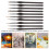 Detail Paint Brushes Set 5 Sizes Nylon Wool High Absorption, Easy Cleaning 11
