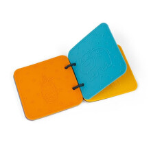 Libro da bagno - BIGJIGS - Animali - Silicone di qualità alimentare - Impermeabile, pagine morbide - Da 12 mesi