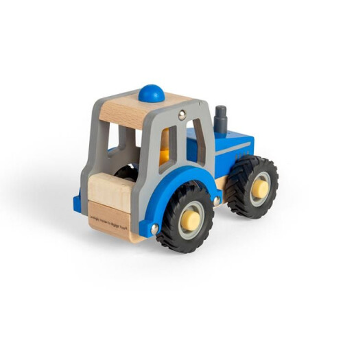 Tractor Azul Bigjigs Toys 2