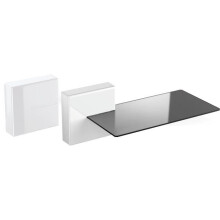 MELICONI GHOST CUBE SHELF Sistema de organização de cabos - 1 cubo e 1 prateleira - Peso máximo: 3 Kg - Branco