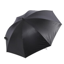 Cooling Misting Umbrella with UPF 50+ Sun Protection, Rechargeable, WindResistant Black Frame