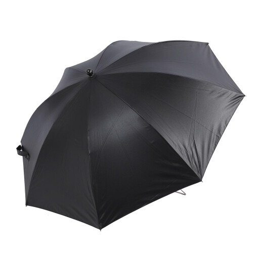 Cooling Misting Umbrella with UPF 50+ Sun Protection, Rechargeable, WindResistant Black Frame